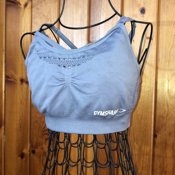 Gym Shark lavender sports bra Energy Seamless Gymshark Sports Bra size small top - Picture 5 of 9